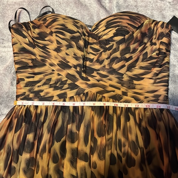 La Femme animal print gorgeous gown - Picture 7 of 7